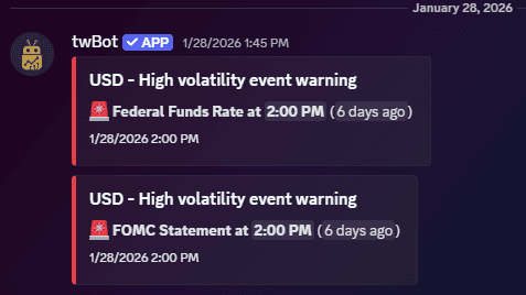 Calendar reminders, event notifications